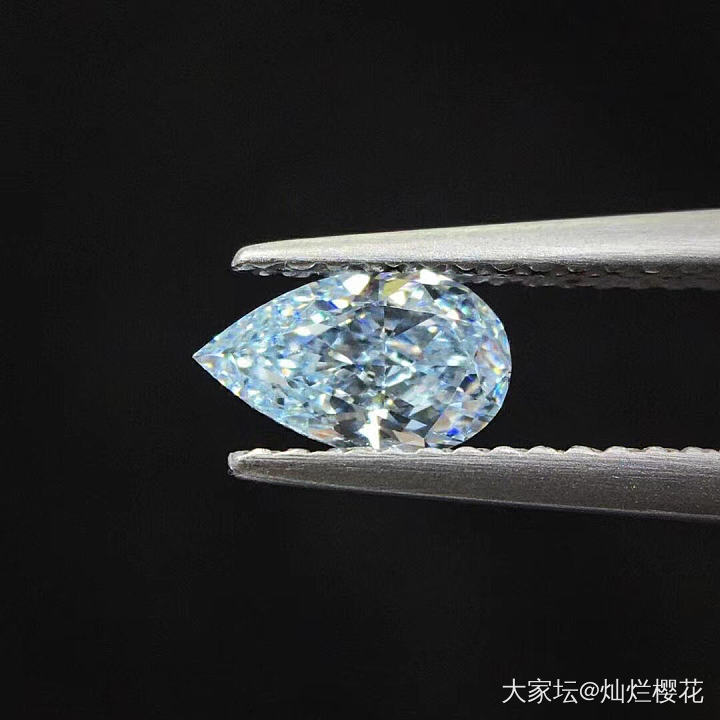 Fancy Blue VVS2 0.62ct None Certified，散货..._异形钻