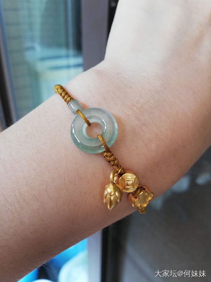 尽力了哈哈_编绳金翡翠