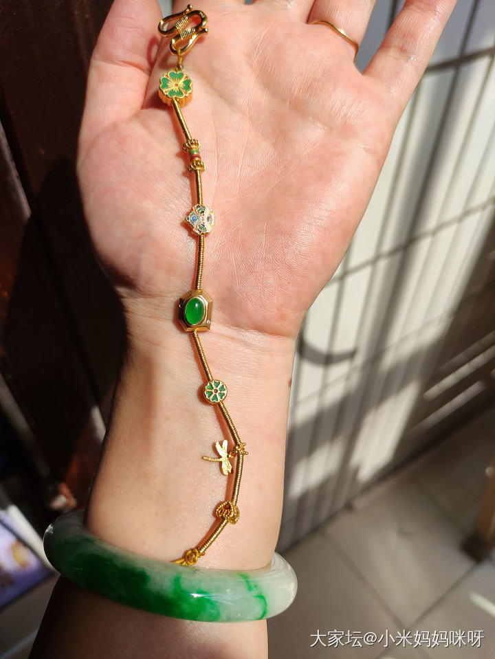 古法金圈手链完工_手工diy金
