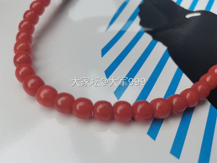 有幸入手一串保山杨柳冷水河柿子红老型南红0.8*0.88mm的108颗！太美了