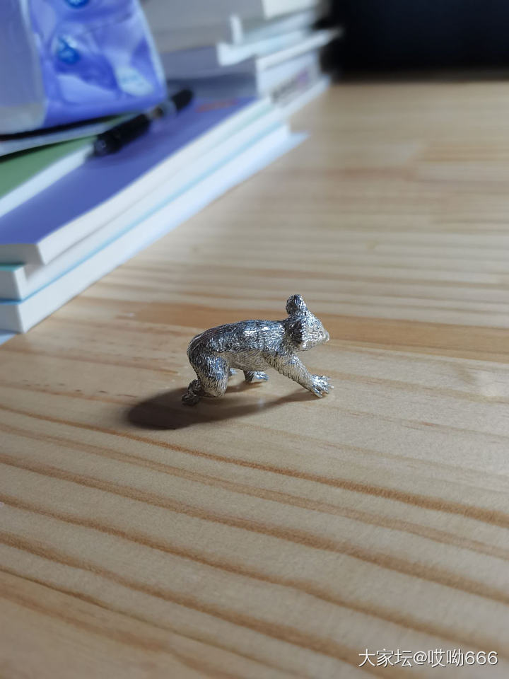 一个过于写实派的锡制考拉_工艺品