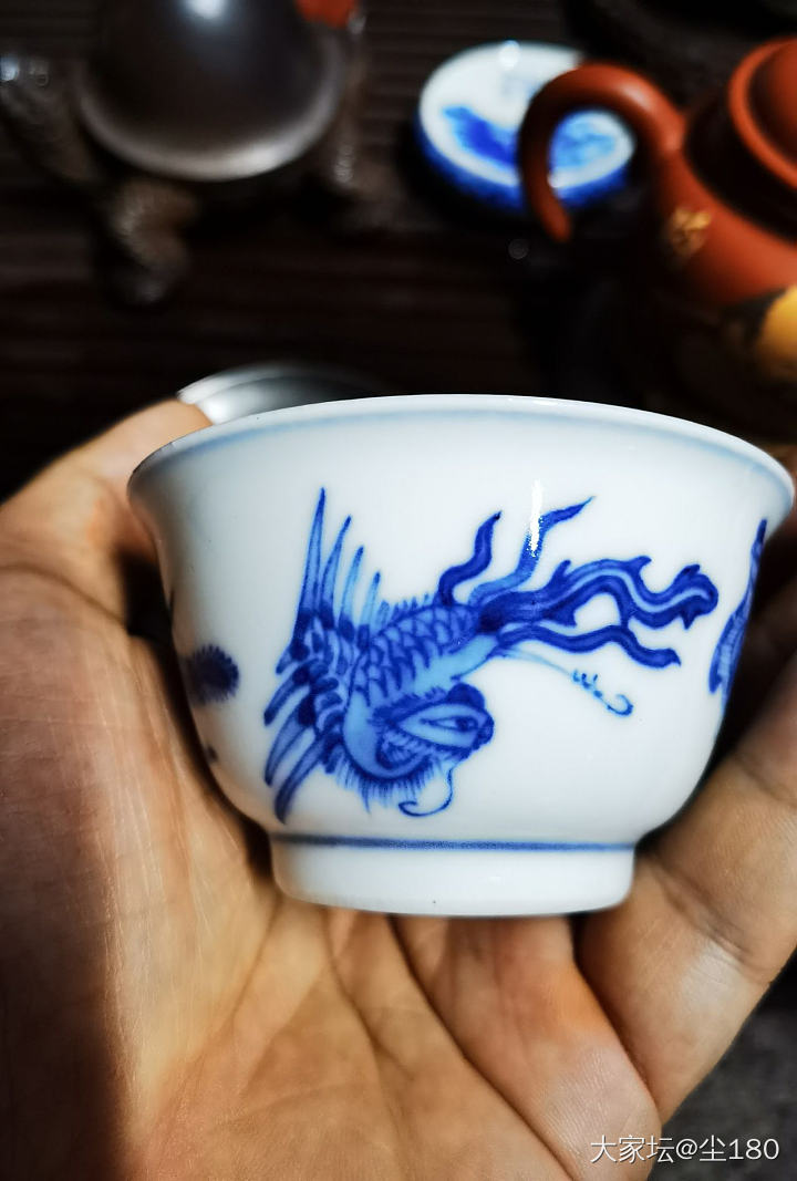 夜晚喝茶赏器_陶瓷收藏