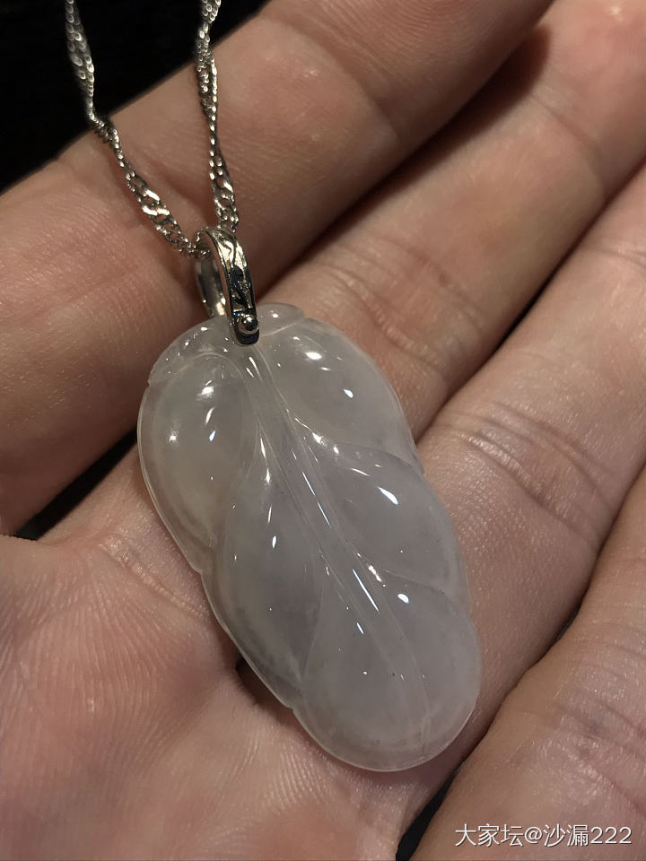 工作室新磨的几个翡翠树叶……_翡翠