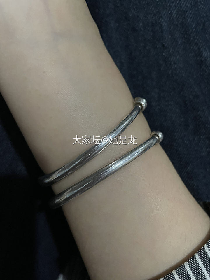 有张宝源家推圈的，都来晒晒吧！_手镯匠人银