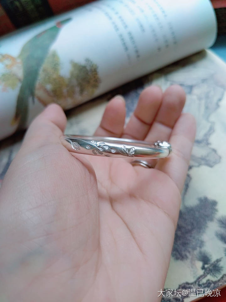 宝祥菊兰收到啦～_手镯匠人银