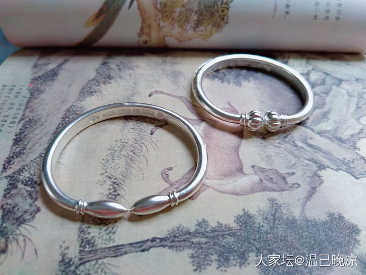 宝祥菊兰收到啦～_手镯匠人银