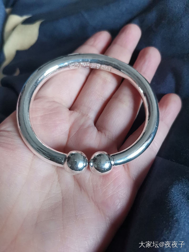今天到了小唐哥7环(/≧▽≦/) 老世兴银镯_银