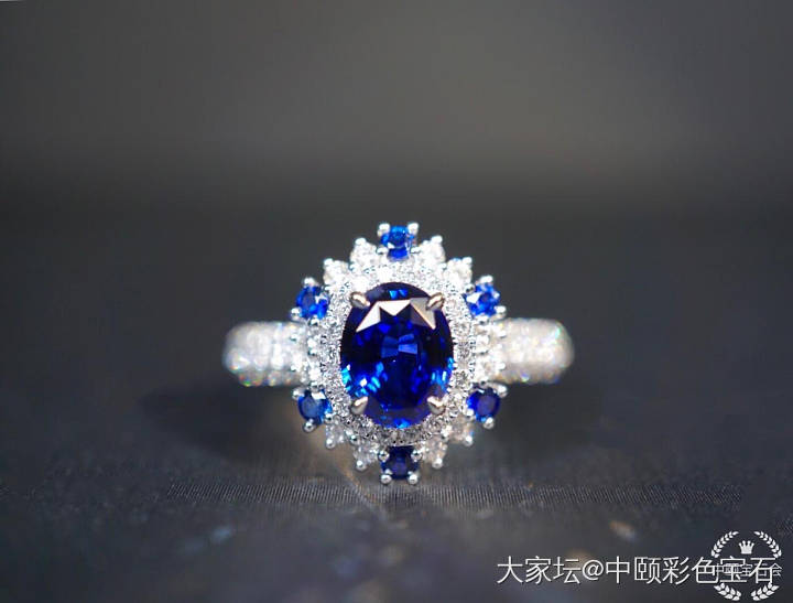 ##中颐天然皇家蓝蓝宝石戒指##  1.18ct  EGL证书_蓝宝石名贵宝石