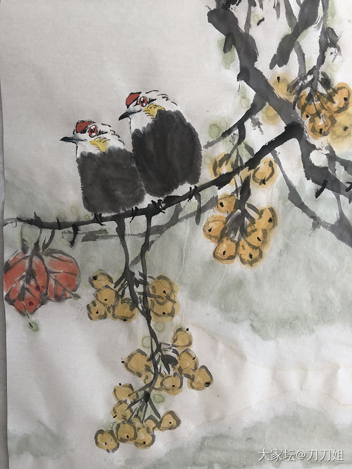 今天的小鸟_书画