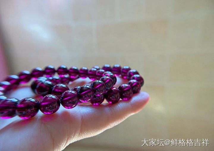 戒面级石榴石手链_彩色宝石