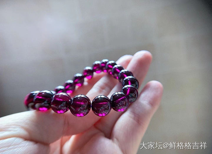 戒面级石榴石手链_彩色宝石