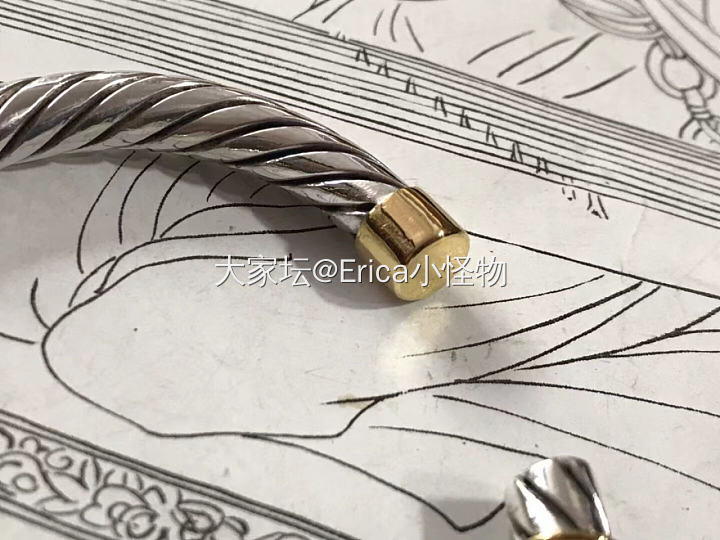 镶金绞丝手镯，美的一塌糊涂！_金工银