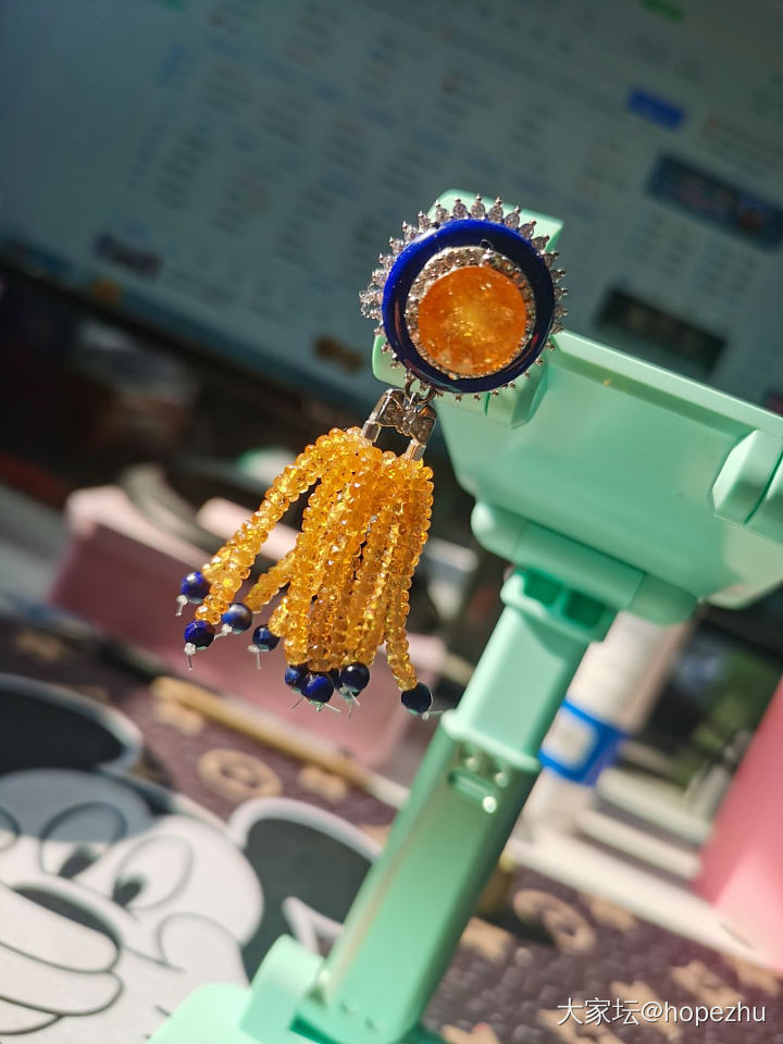 最近Diy的芬达石珠子三件套_手工diy芬达