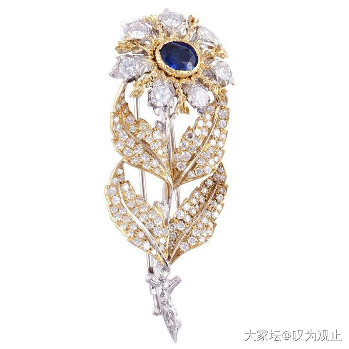 穿外套大衣佩戴的珠宝胸针好奢华_胸饰名贵宝石