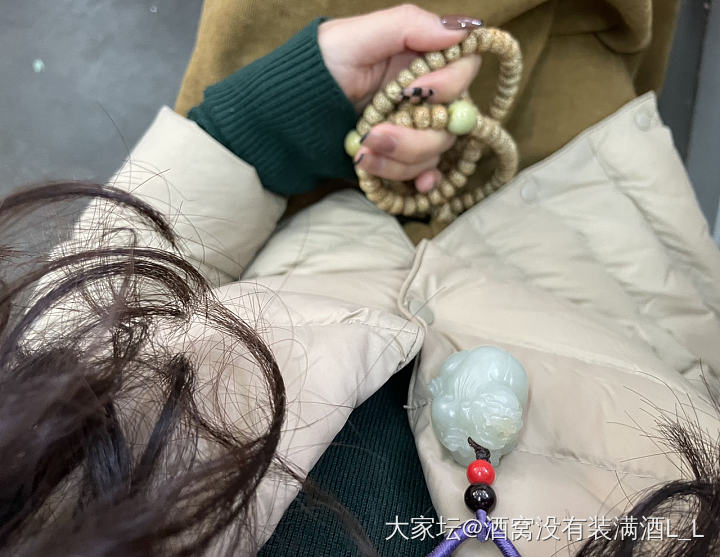 一抹油糯_菩提子和田玉
