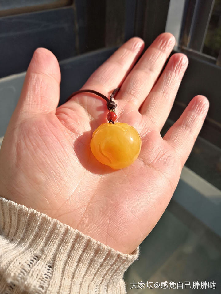 唯一一个蜜蜡~小屁桃儿_琥珀蜜蜡