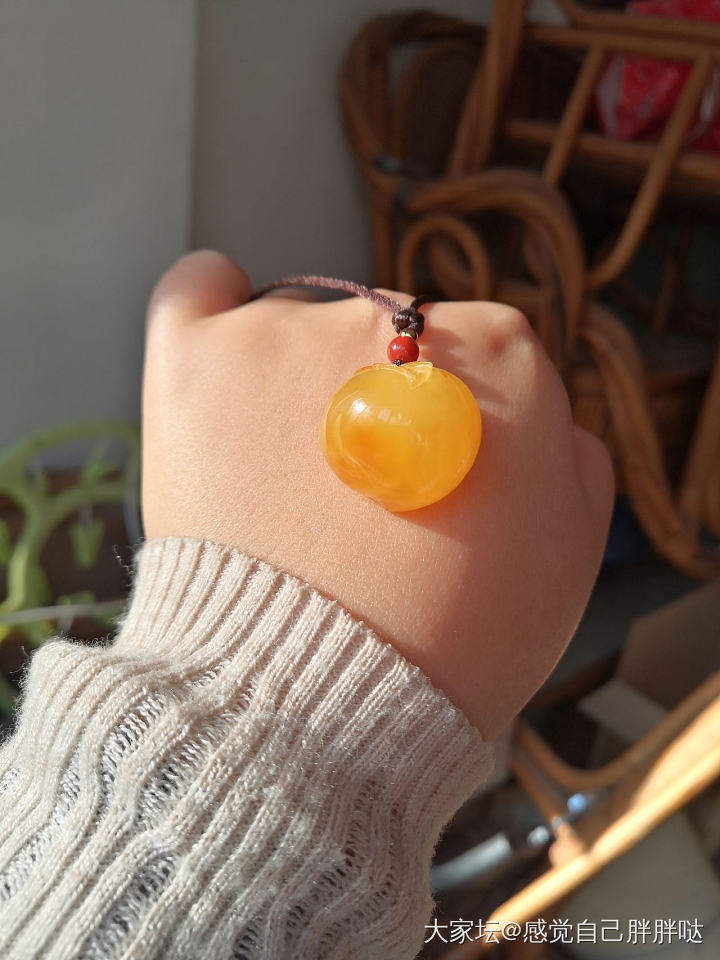 唯一一个蜜蜡~小屁桃儿_琥珀蜜蜡