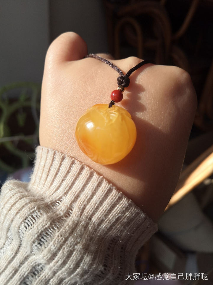 唯一一个蜜蜡~小屁桃儿_琥珀蜜蜡