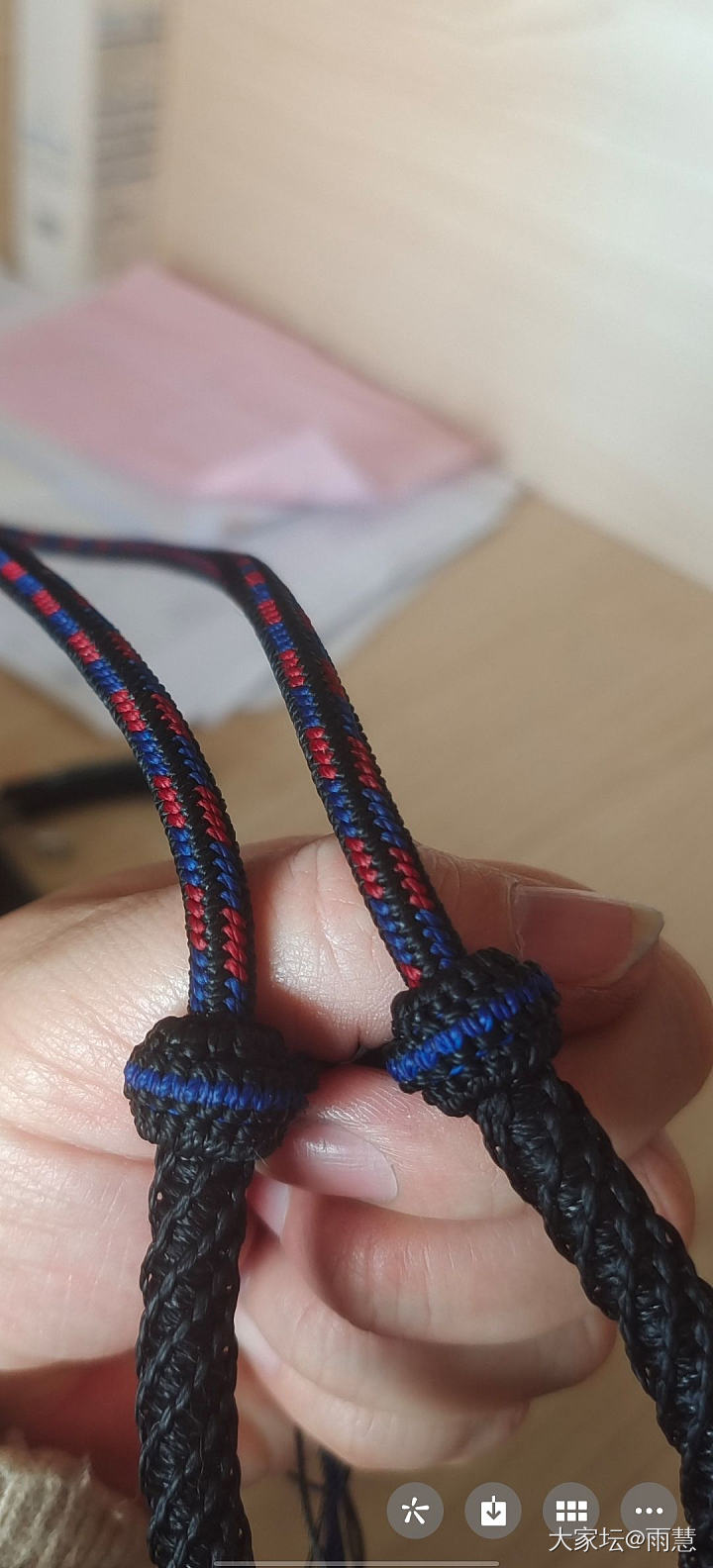 纯手工编项链绳，蚺_编绳