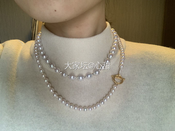 几条珍珠diy成品秀图😍_珍珠