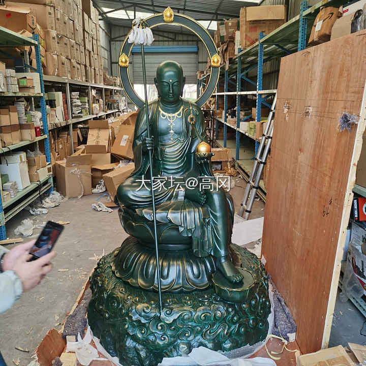 全新高冈大愿地藏纯铜大佛