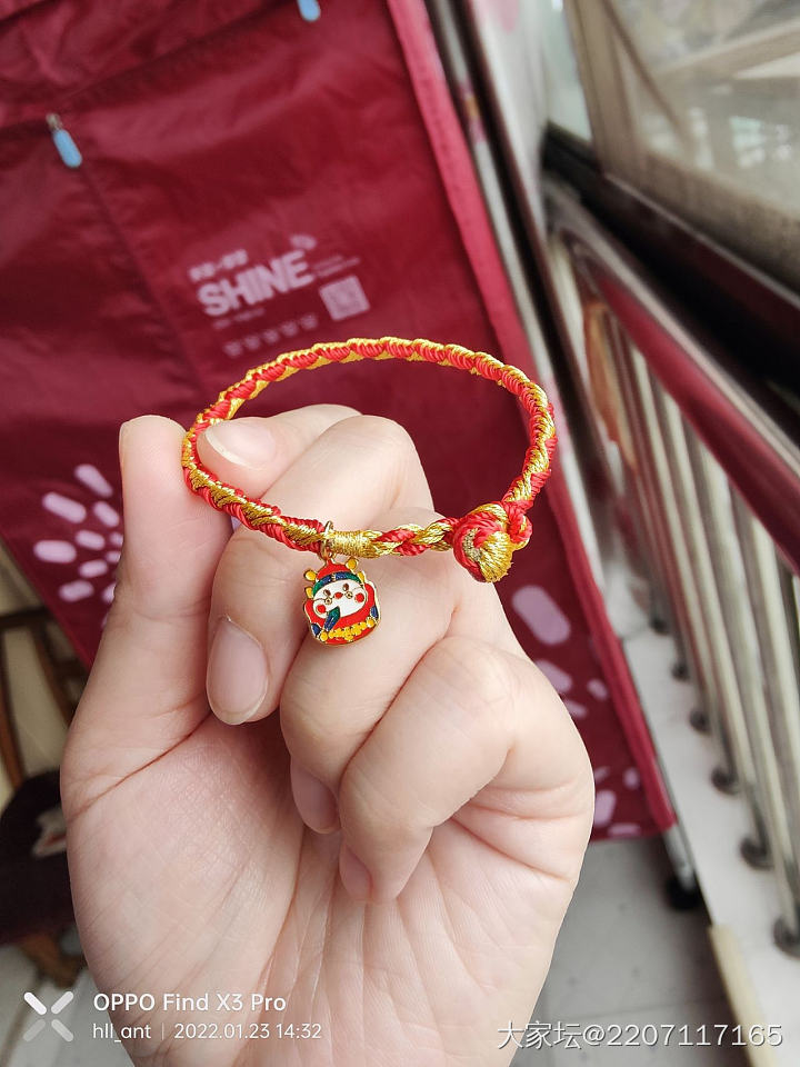 招财红绳_编绳