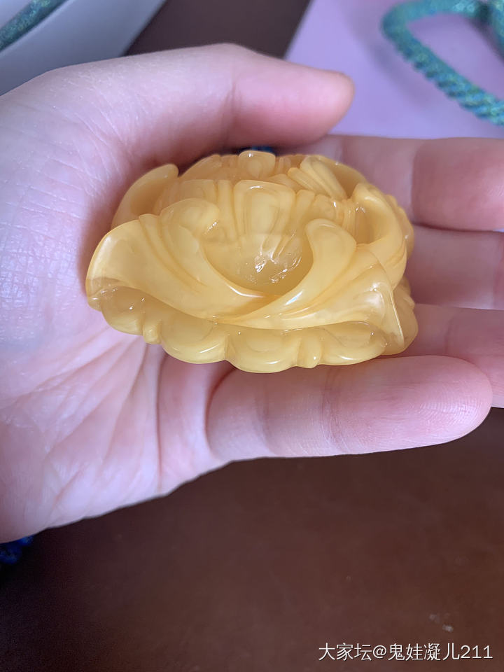 牡丹➕牡丹_琥珀蜜蜡