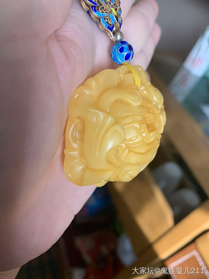 牡丹➕牡丹_琥珀蜜蜡