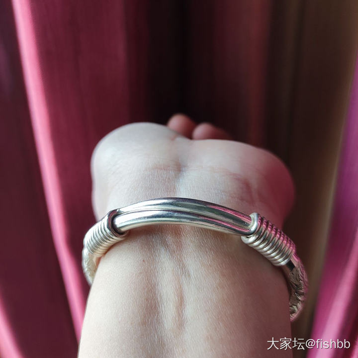 给缘分镯和割爱的好坛友还个图_手镯银