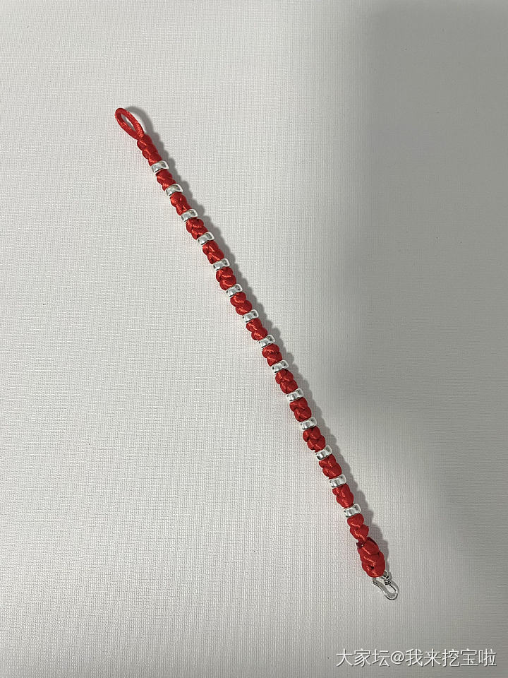 编绳上瘾啊，近期买的银配件太多了_手链编绳