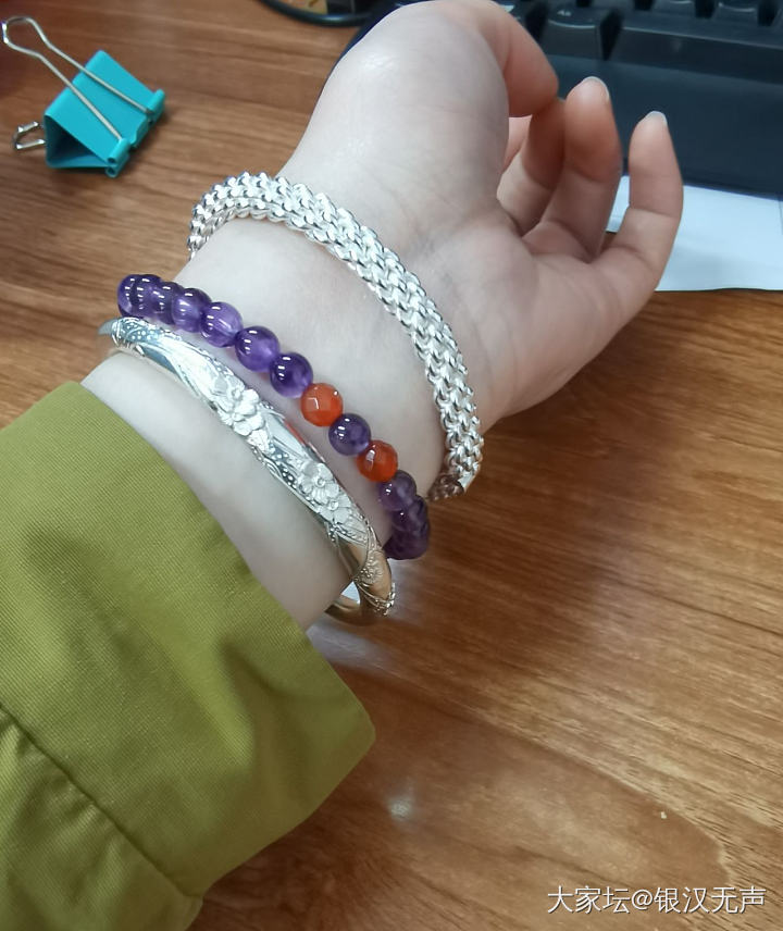 都来晒晒今天的左手～_银金