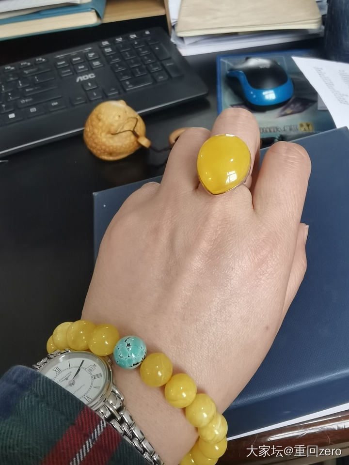 松石和蜜蜡是好朋友_琥珀蜜蜡