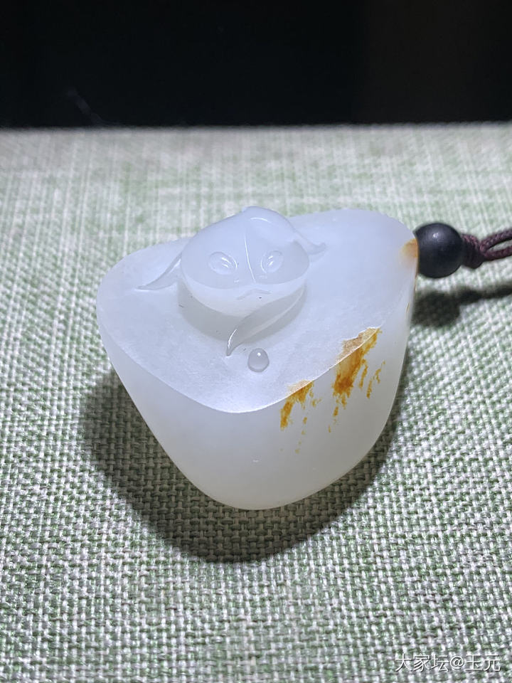顾红老师作品～～招财金蟾_匠人和田玉
