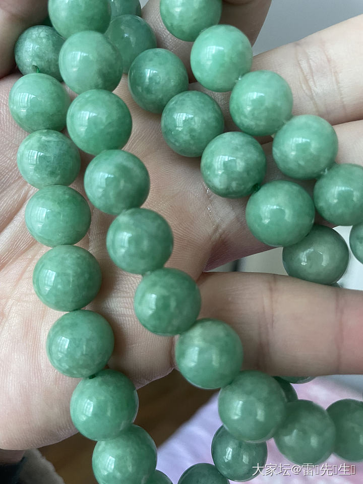 翡翠项链 满绿