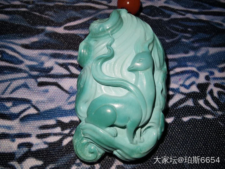 绿松石到了拍了些渣图，等待变化_文玩