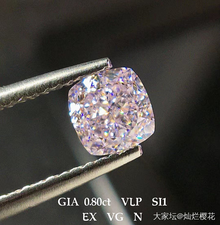 80分高性价粉钻
GIA 0.80Ct    VLP    Si1   EX  ..._异形钻彩钻