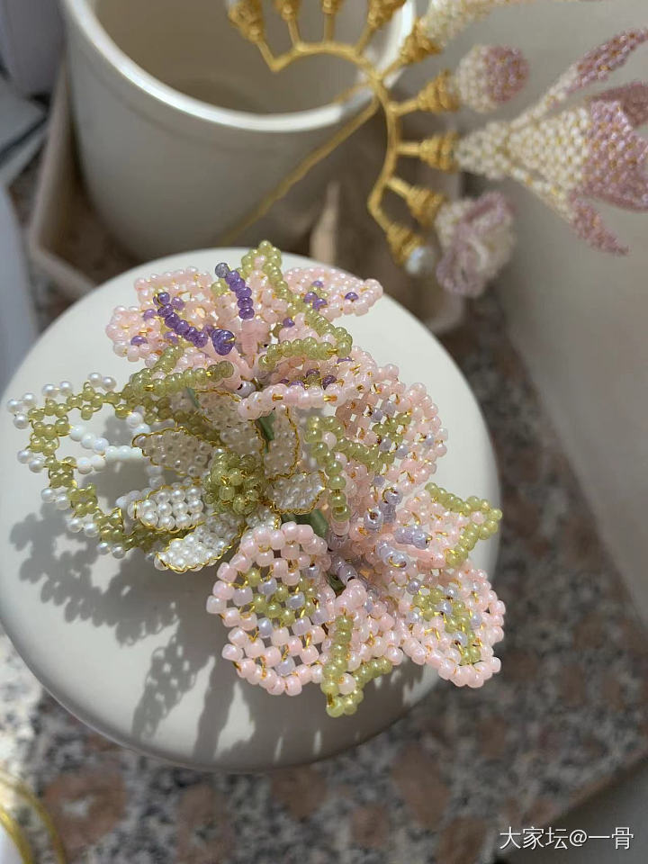 一点最近的辑珠作品_手工diy