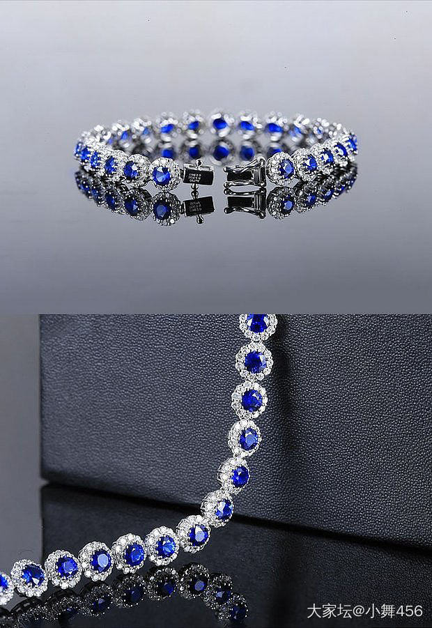 求助，帮忙看看这条蓝宝手链值得买吗？_蓝宝石彩色宝石