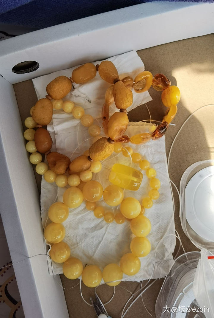 盆友们，海漂手串啥样的算好看？_琥珀蜜蜡