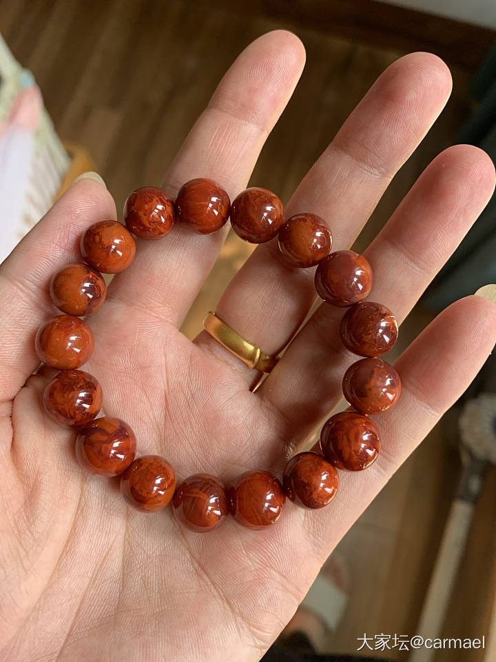 发条仅存的南红手串_珠串南红