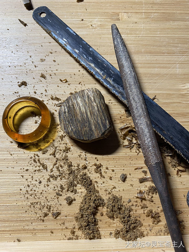 绿奇楠沉香指环_文玩