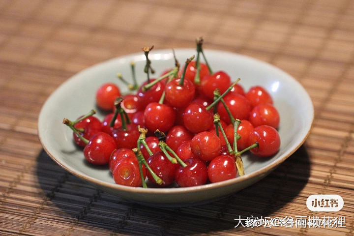 时令的颜色，蓝绣球粉芍药红樱桃_陶瓷花