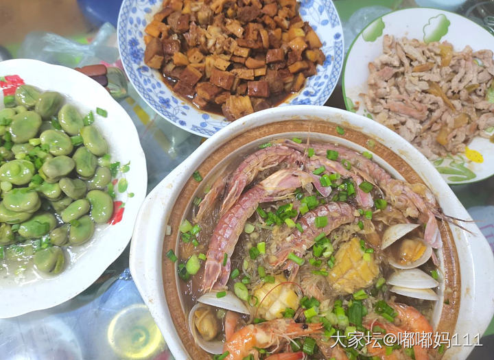 坛子学的海鲜砂锅交下作业了，附做法_美食