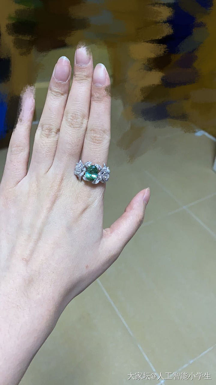 晒晒新宝贝_镶嵌彩色宝石