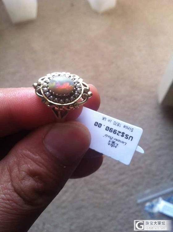 澳大利亚的欧泊宫廷珠宝_戒指刻面宝石欧泊