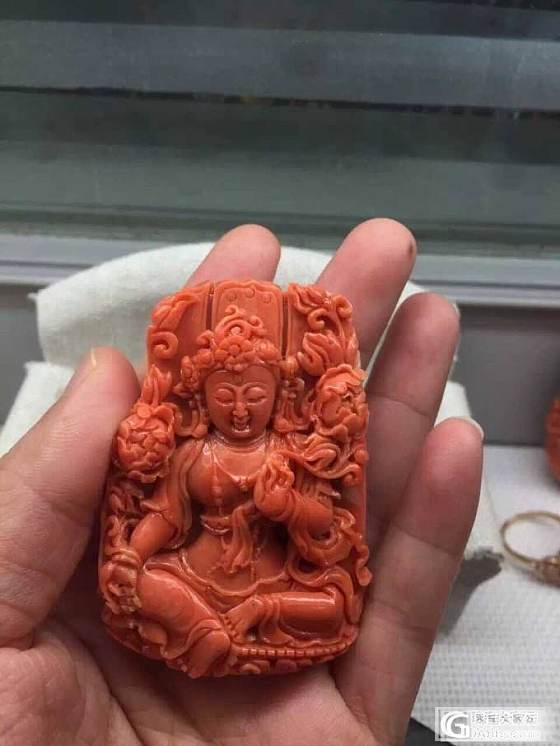 m0m0顶级大师精工绿度母_牌子珊瑚