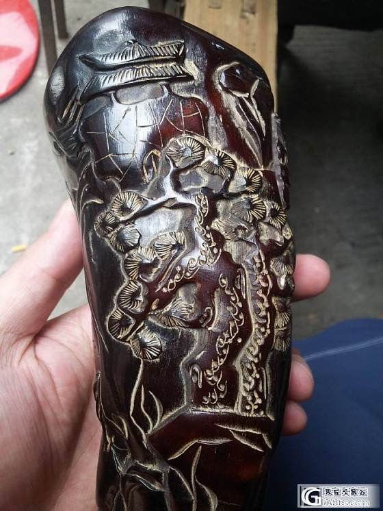 这是什么角雕的？什么年代的？_牙骨角