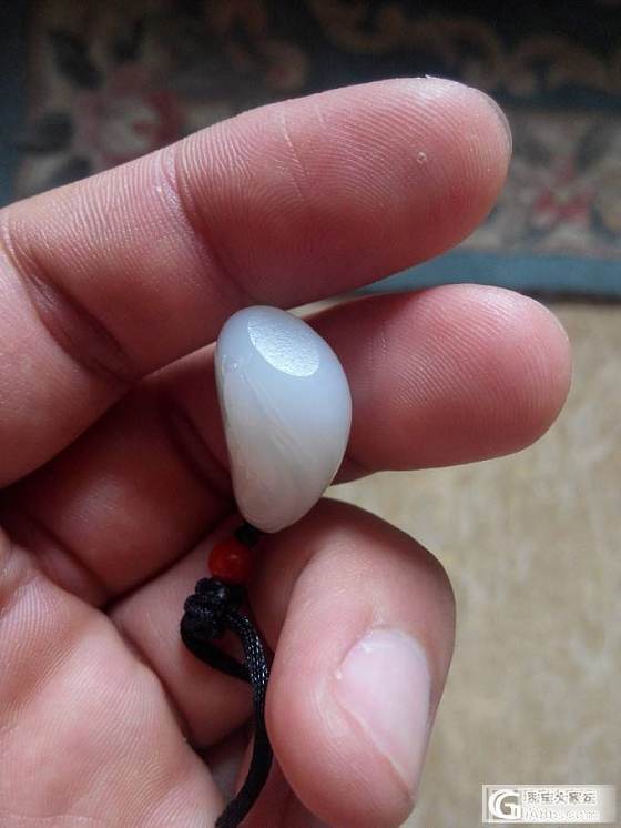 自藏：苏工名家羊脂级小精品 游鱼_和田玉