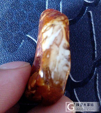缅甸金珀金棕指环 小鲤鱼吊坠  半蜜半珀蛋子   花腊随型_有机宝石