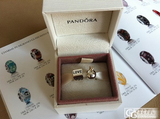我的PANDORA家族又添新成员--小王子&amp;I LoveYou~~_潘多拉手链银
